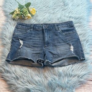 Kut From The Kloth Distressed Cut Off Denim Shorts sz 4